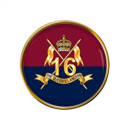 16th Queen's Lancers, British Army Pin Badge