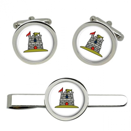 170 Infrastructure Support Engineer Group, British Army Cufflinks and Tie Clip Set