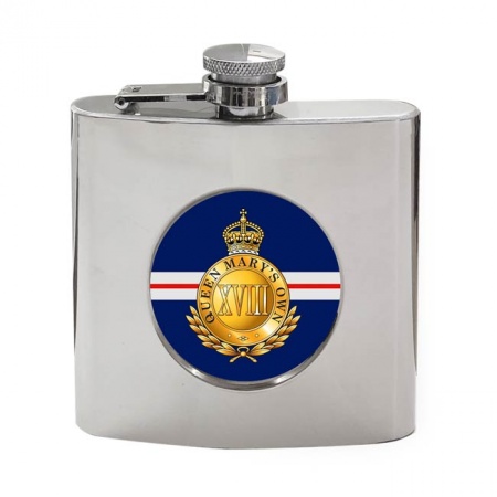 18th Royal Hussars (Queen Mary's Own), British Army Hip Flask