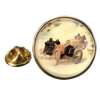 1906 Grand Prix Round Pin Badge