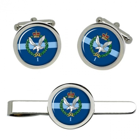 1 Regiment Army Air Corps, British Army ER Cufflinks and Tie Clip Set