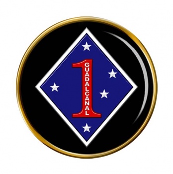 1st Marine Division USA Pin Badge