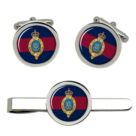 1st Life Guards, British Army Cufflinks and Tie Clip Set