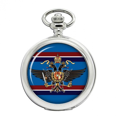 1st Queen's Dragoon Guards Crest, British Army Pocket Watch