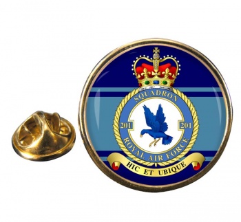 No. 201 Squadron (Royal Air Force) Round Pin Badge