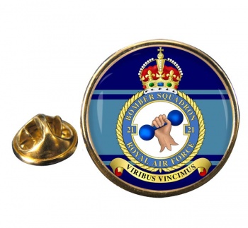 No. 21 Squadron (Royal Air Force) Round Pin Badge