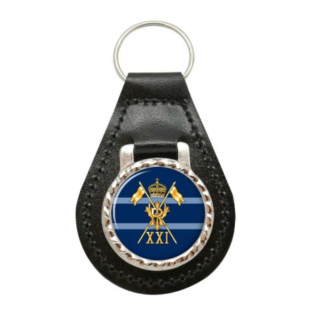 21st Lancers (Empress of India's), British Army Leather Key Fob
