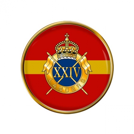24th Lancers, British Army Pin Badge
