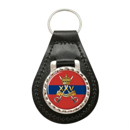 25th Dragoons, British Army Leather Key Fob