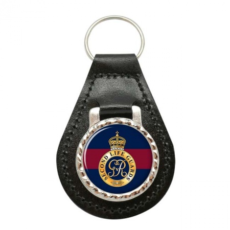 2nd Life Guards, British Army Leather Key Fob