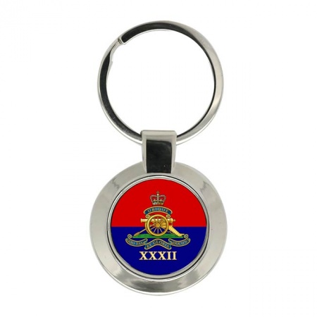 32nd Regiment, Royal Artillery, British Army ER Key Ring