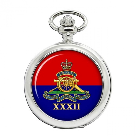 32nd Regiment, Royal Artillery, British Army ER Pocket Watch