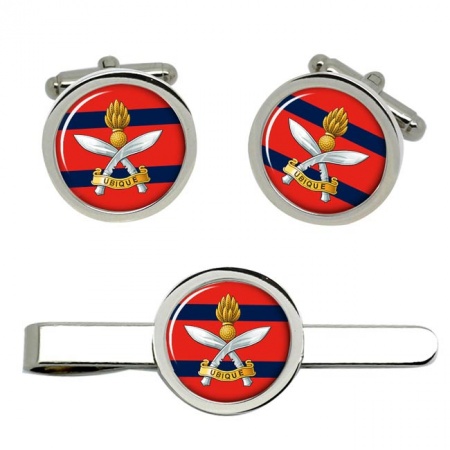 36th Engineer (Queens Gurkha) Regiment, British Army Cufflinks and Tie Clip Set