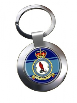 No. 3604 Fighter Control Unit RAuxAF Chrome Key Ring