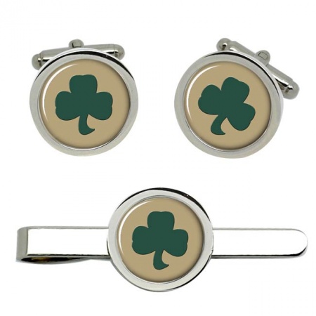 38 Irish Brigade, British Army Cufflinks and Tie Clip Set