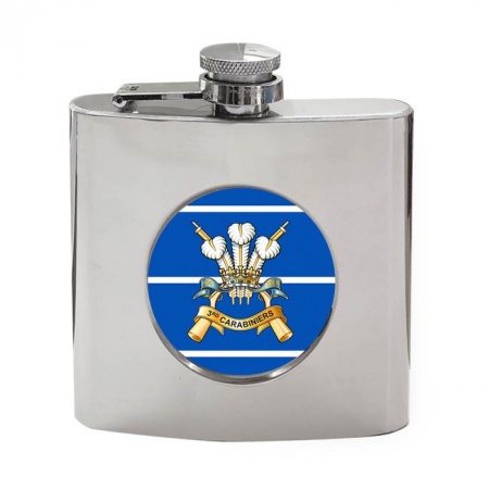 3rd Carabiniers The Prince of Wales's Dragoon Guards, British Army Hip Flask