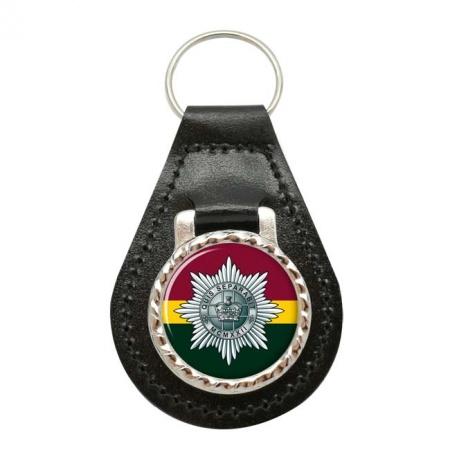 4th/7th Royal Dragoon Guards, British Army Leather Key Fob