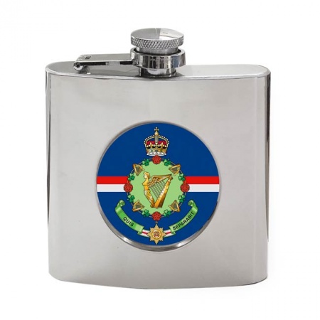 4th Royal Irish Dragoon Guards Cypher, British Army Hip Flask