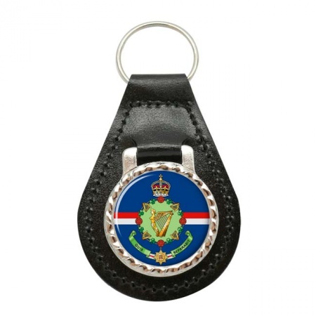 4th Royal Irish Dragoon Guards Cypher, British Army Leather Key Fob