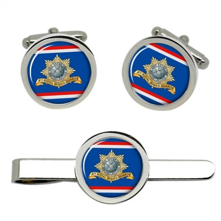 4th Royal Irish Dragoon Guards, British Army Cufflinks and Tie Clip Set