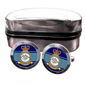 No. 5 Information Services Squadron (Royal Air Force) Round Cufflinks