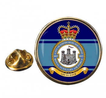 No. 603 Squadron RAuxAF Round Pin Badge