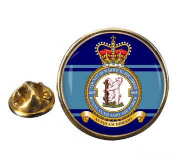 No. 605 Squadron RAuxAF Round Pin Badge