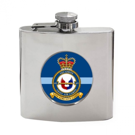 652 Squadron AAC Army Air Corps, British Army Hip Flask