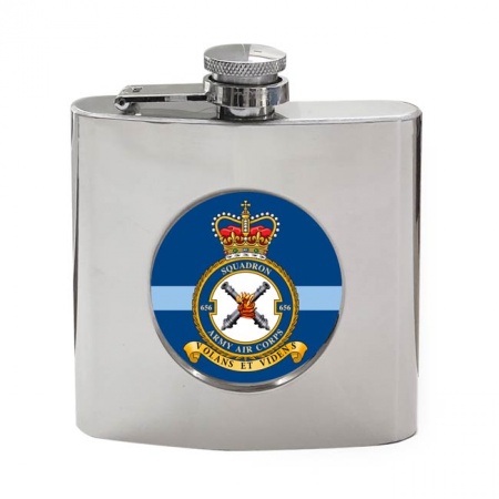 656 Squadron AAC Army Air Corps, British Army Hip Flask