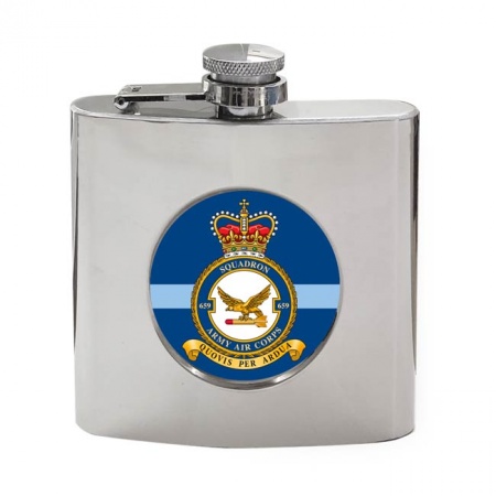 659 Squadron AAC Army Air Corps, British Army Hip Flask