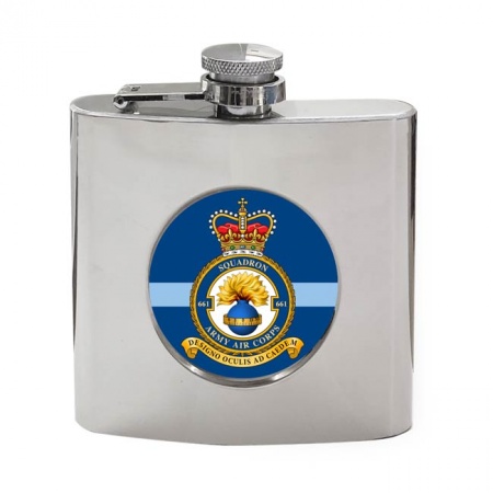 661 Squadron AAC Army Air Corps, British Army Hip Flask