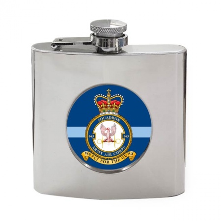 663 Squadron AAC Army Air Corps, British Army Hip Flask