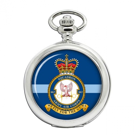 663 Squadron AAC Army Air Corps, British Army Pocket Watch