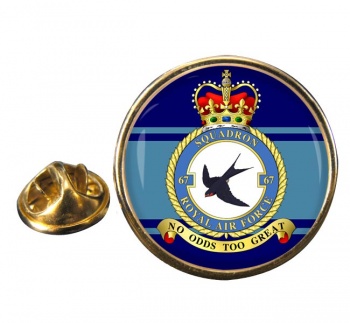 No. 67 Squadron (Royal Air Force) Round Pin Badge