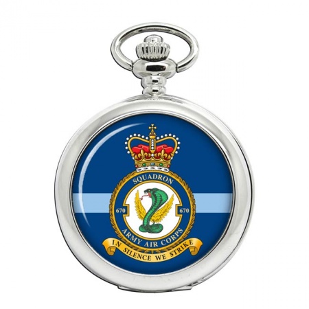 670 Squadron AAC Army Air Corps, British Army Pocket Watch