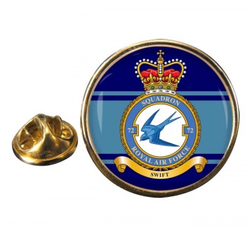 No. 72 Squadron (Royal Air Force) Round Pin Badge