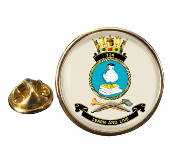 724 Squadron RAN Round Pin Badge