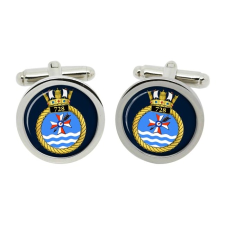 728 Naval Air Squadron, Royal Navy Cufflinks in Box