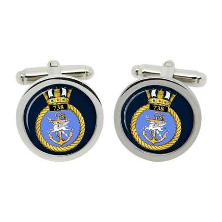 738 Naval Air Squadron, Royal Navy Cufflinks in Box