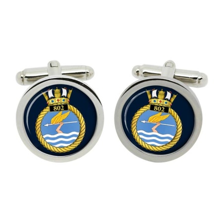 802 Naval Air Squadron, Royal Navy Cufflinks in Box