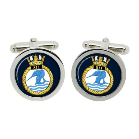 811 Naval Air Squadron, Royal Navy Cufflinks in Box