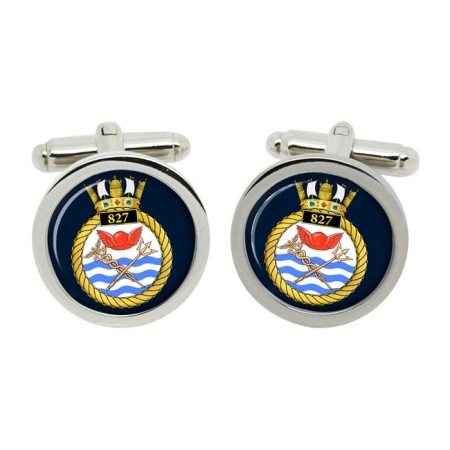 827 Naval Air Squadron, Royal Navy Cufflinks in Box