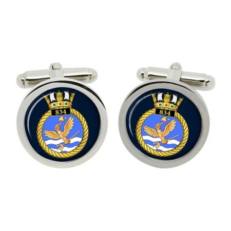 834 Naval Air Squadron, Royal Navy Cufflinks in Box