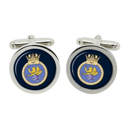 847 Naval Air Squadron, Royal Navy Cufflinks in Box