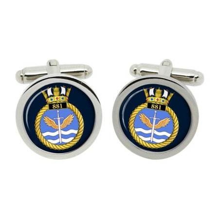 881 Naval Air Squadron, Royal Navy Cufflinks in Box