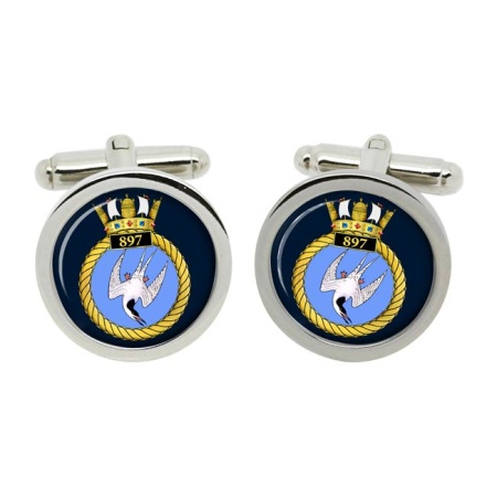 897 Naval Air Squadron, Royal Navy Cufflinks in Box