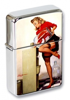 Refreshing Lift Pin-up Girl Flip Top Lighter