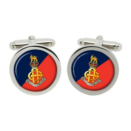 Adjutant General’s Corps (AGC), British Army Old Cufflinks in Chrome Box