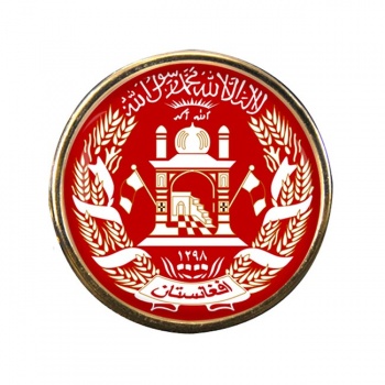 Afghanistan Round Pin Badge