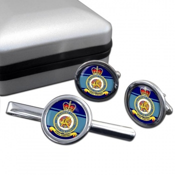 Air Support Command (Royal Air Force) Round Cufflink and Tie Clip Set